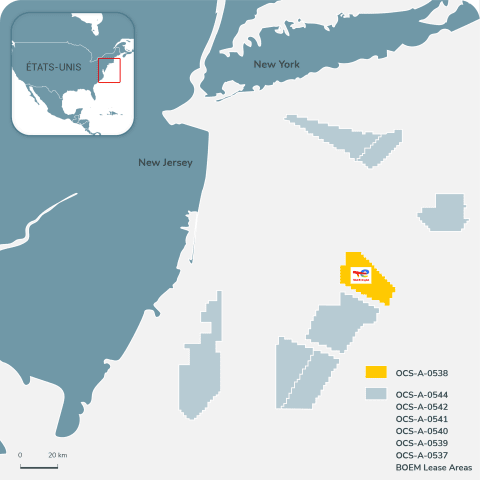 Map of New York Bight Auction